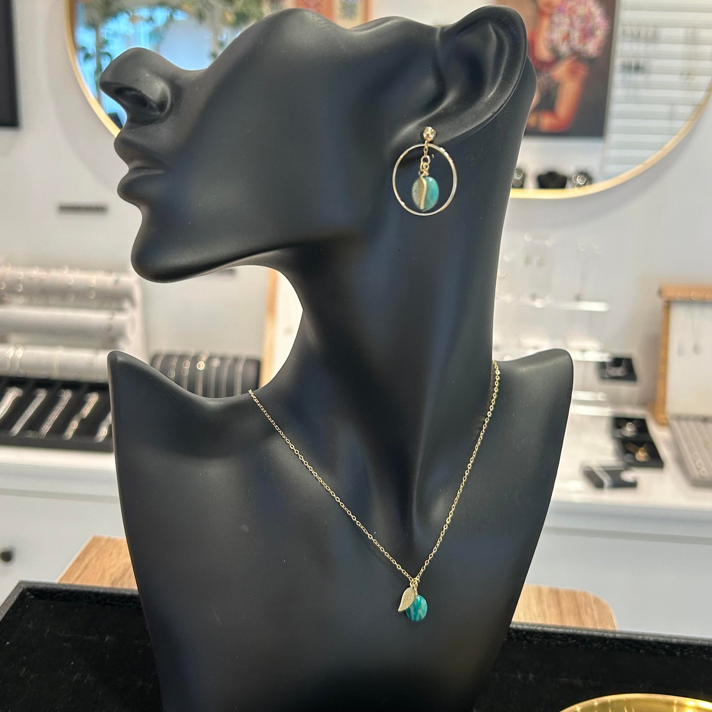 Gold Jade Necklace