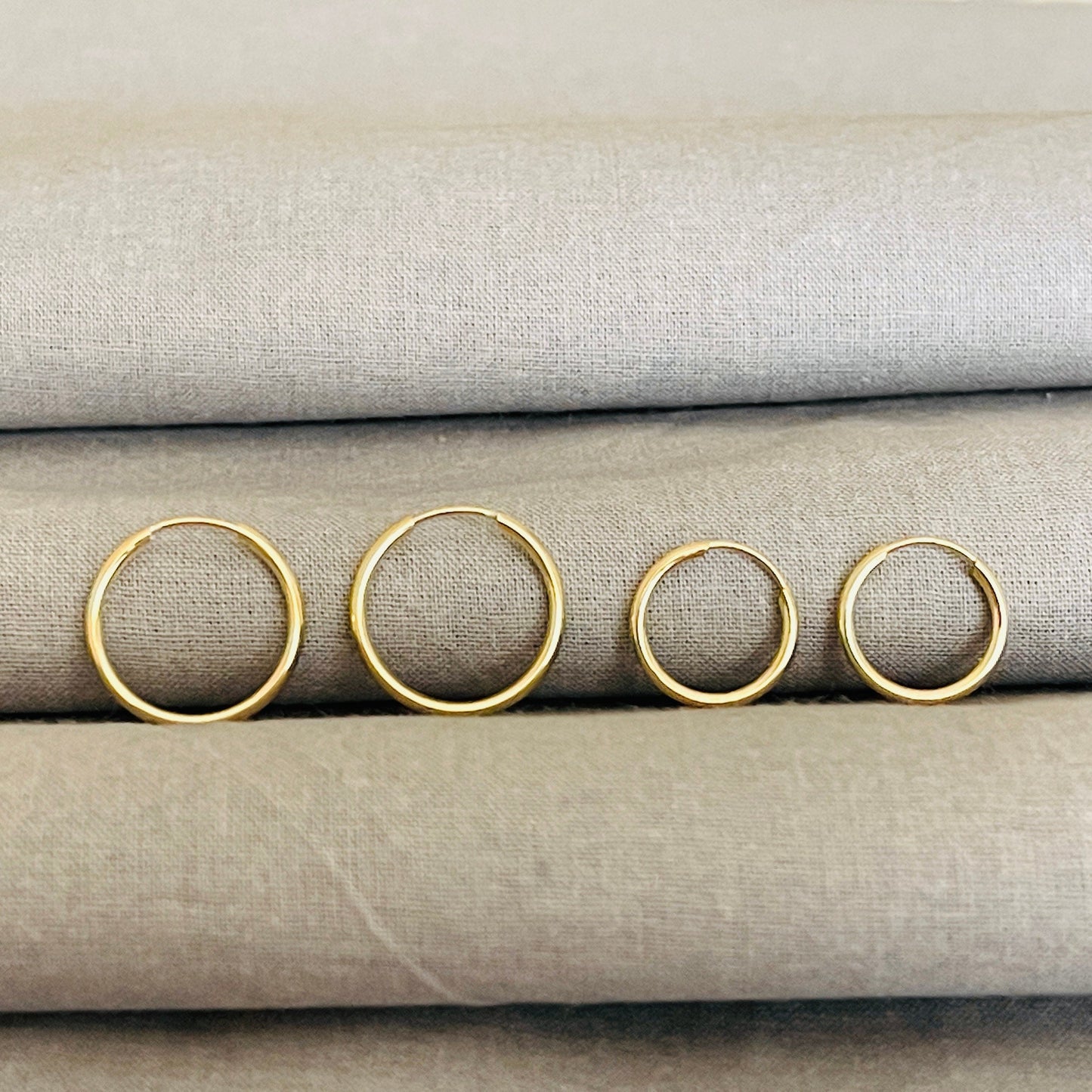 10k Gold Hoop Earrings,10k Solid Real Gold Hypoallergenic