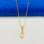 10k gold Initial Charm, Gold letters