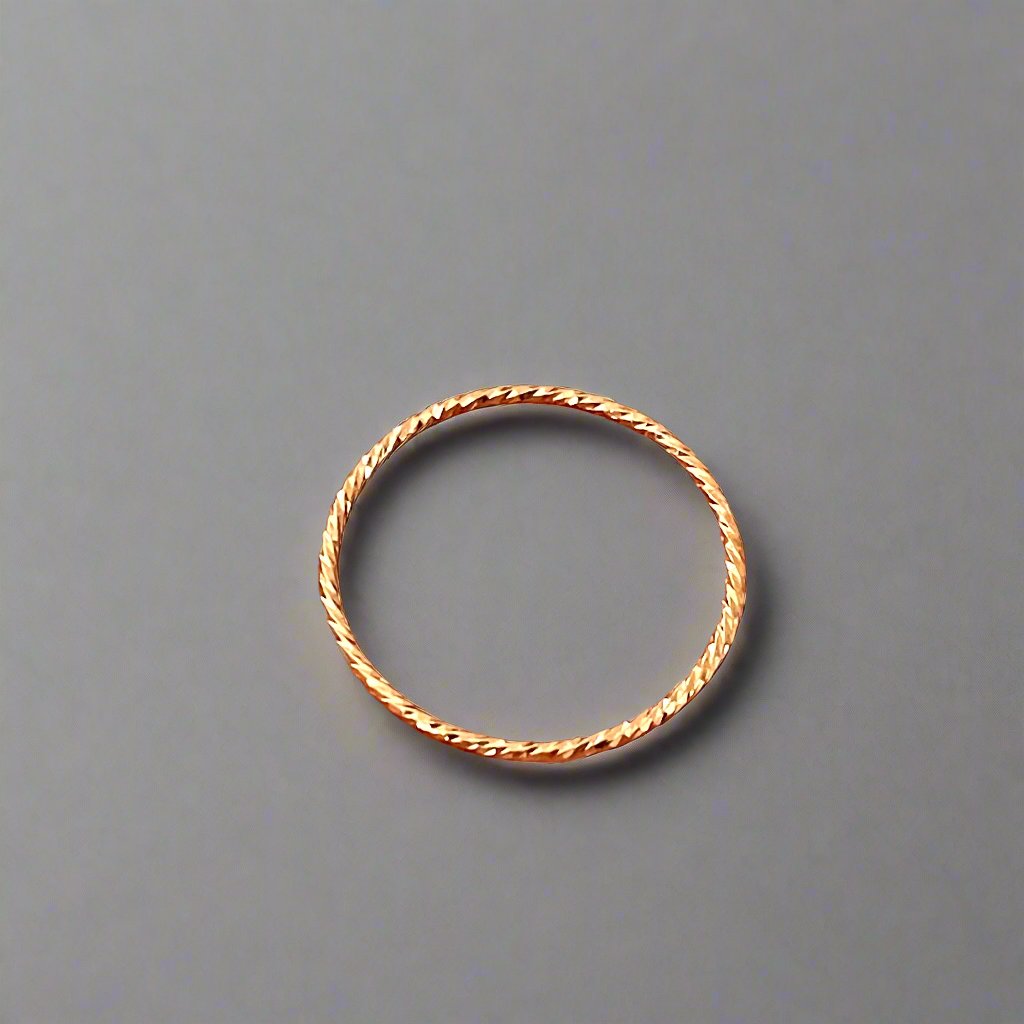 14k Gold filled Sparkle Stacking Ring