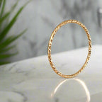 Gold stacking ring