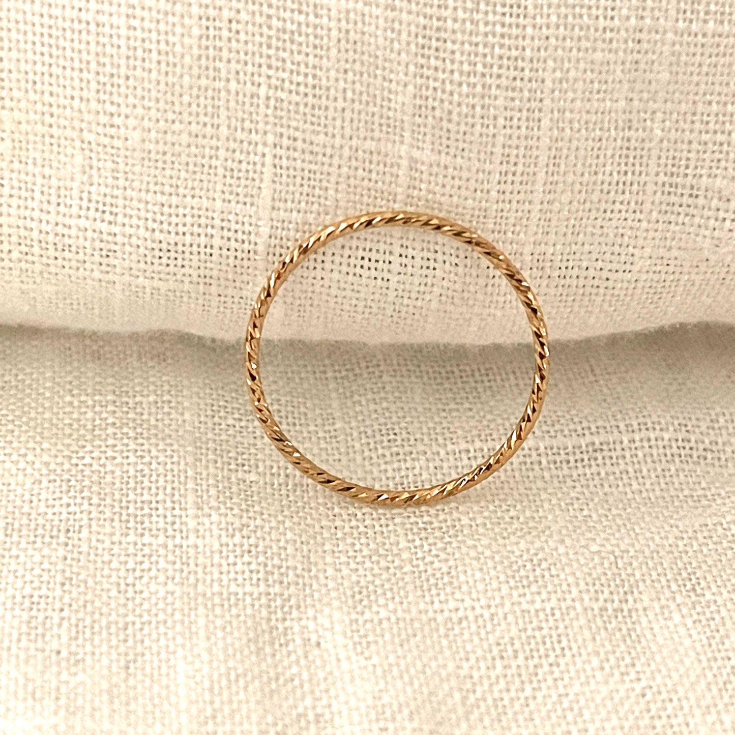gold staking ring for women