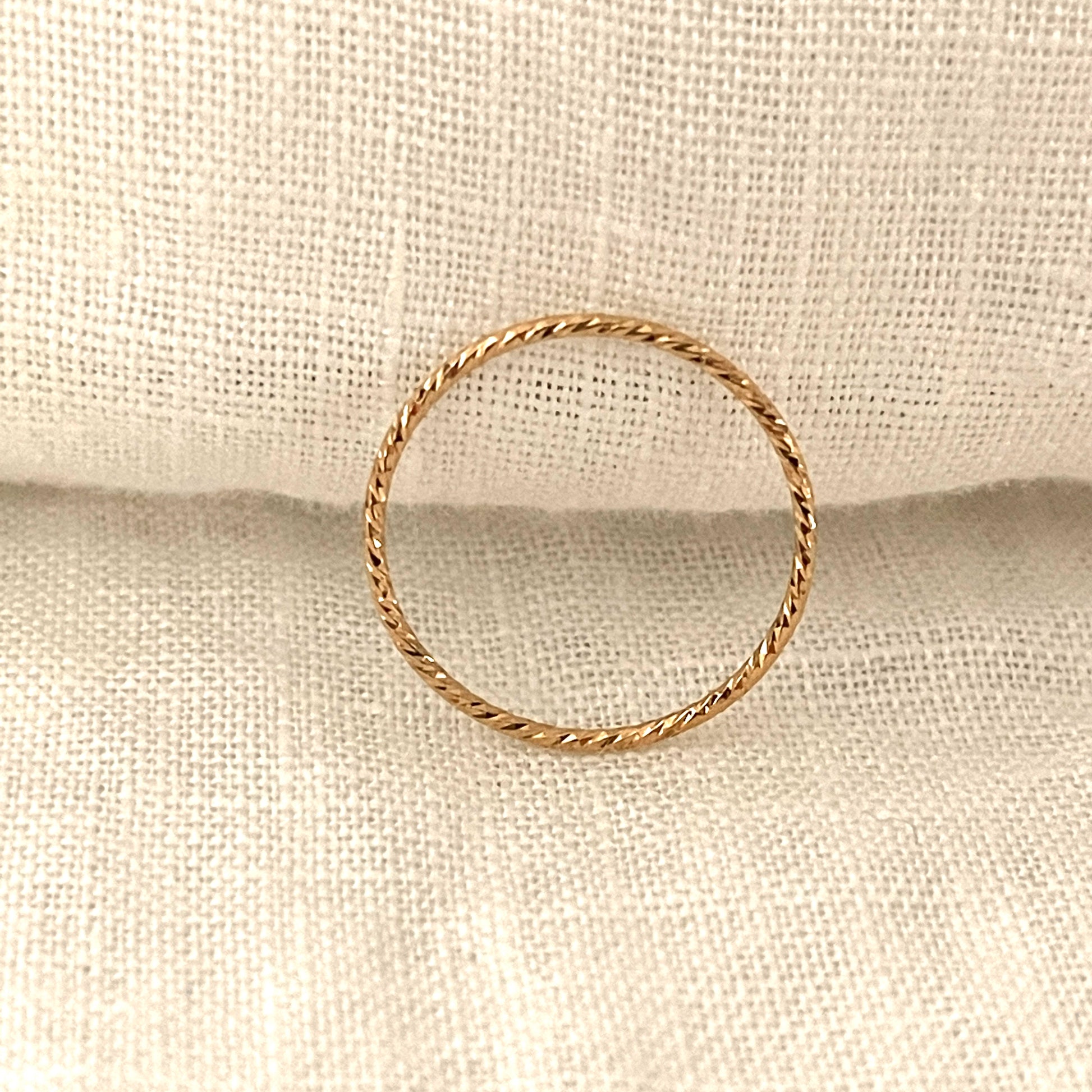 gold staking ring for women