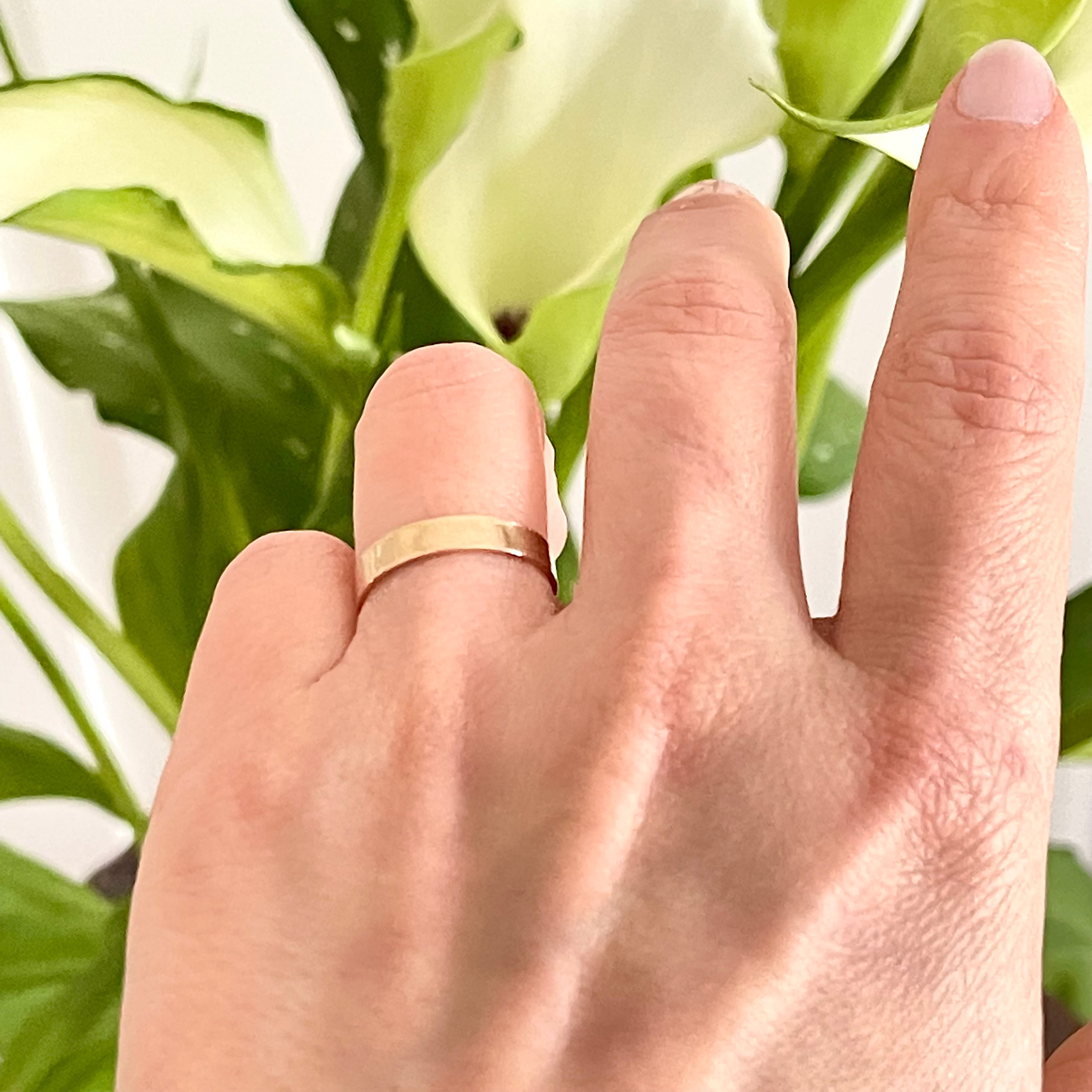 14k gold filled band ring for Women and Men - KIA Jewelry Rings Toronto