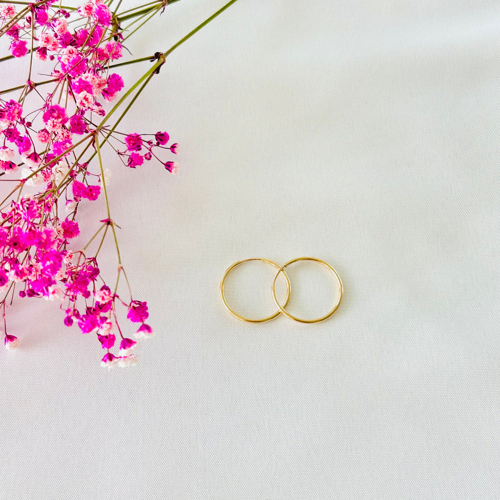 14k gold filled hoop earrings