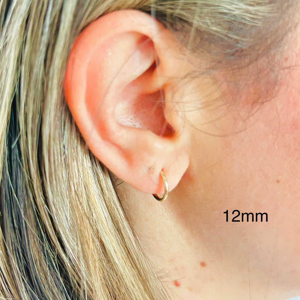 14k gold filled hoop earrings