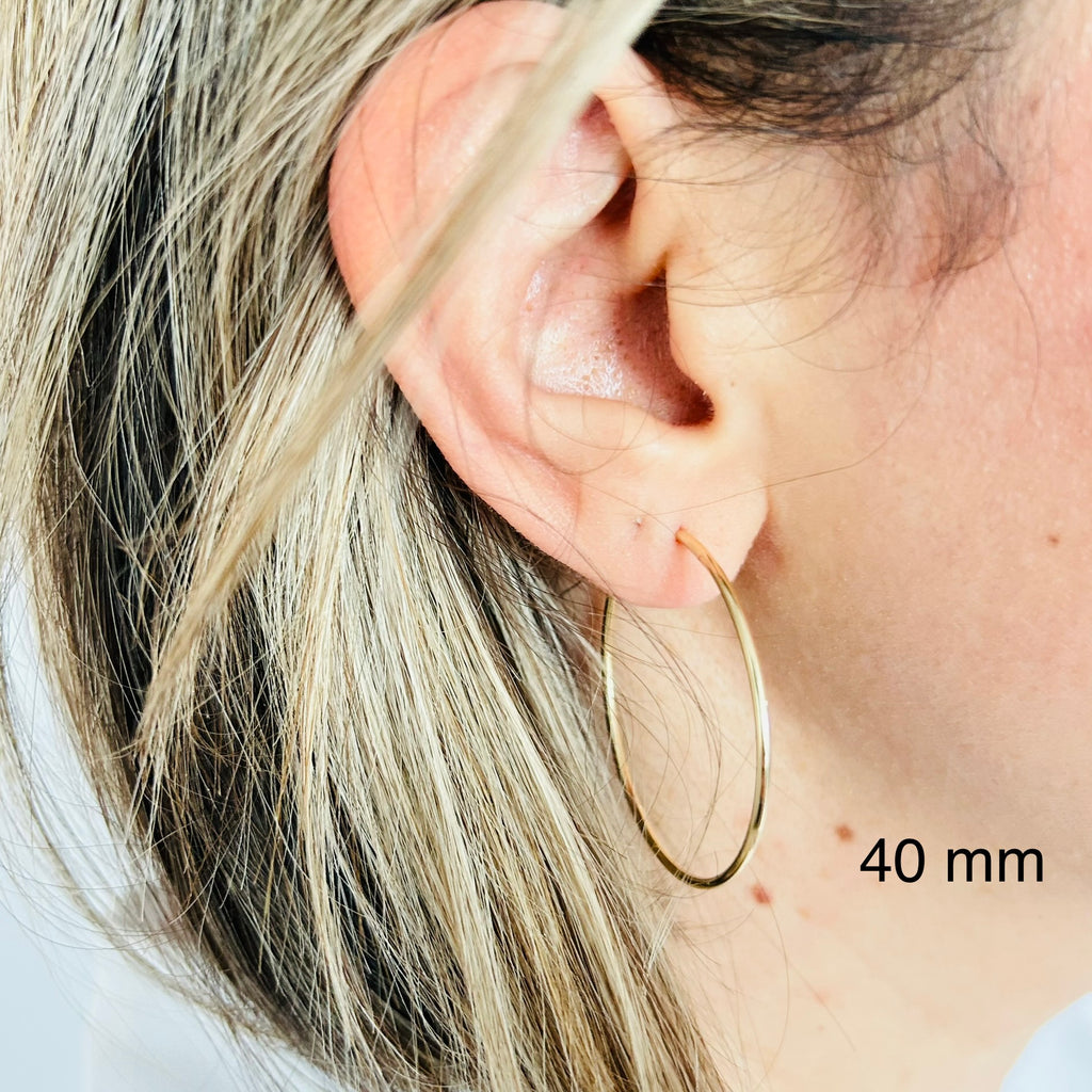 14k gold filled hoop earrings