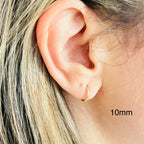 tiny gold hoops