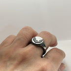 925 Silver Signet Rings For Men, Bird Men's Ring - KIA Jewelry Rings Toronto