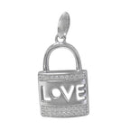 Love Lock Necklace Sterling Silver 925 | Pendant Sterling Silver Love Lock | Padlock necklace silver| Padlock Pendants | Padlock Jewelry image6