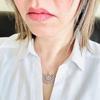 Fan Necklace in Sterling Silver - KIA Jewelry Necklaces Toronto