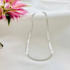 Sterling silver herringbone necklace for women and men