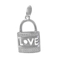Love Lock Necklace Sterling Silver 925 | Pendant Sterling Silver Love Lock | Padlock necklace silver| Padlock Pendants | Padlock Jewelry image1