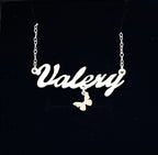 Personalized Name Necklace in Silver And Gold Image 1