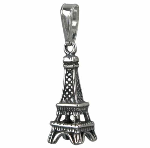 Paris Eiffel Tower Dangle Charm, Eiffel Tower Jewelry 925 Sterling Silver Personalized Monogrammed