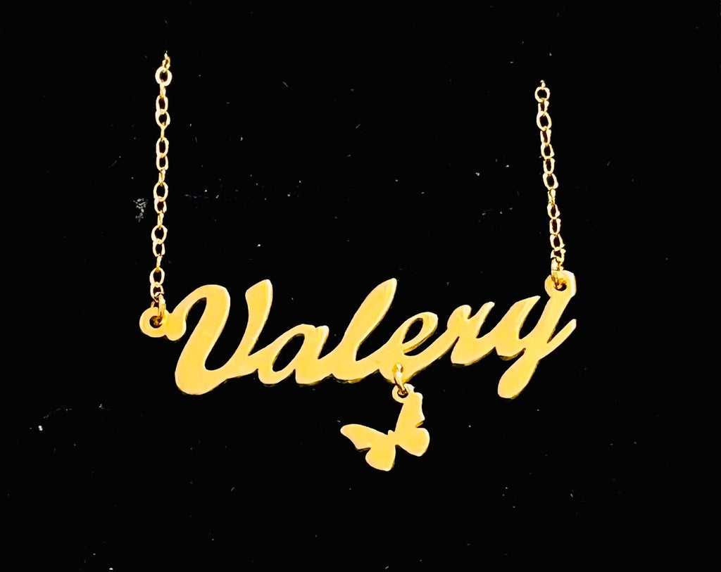 Personalized Name Necklace in Silver And Gold