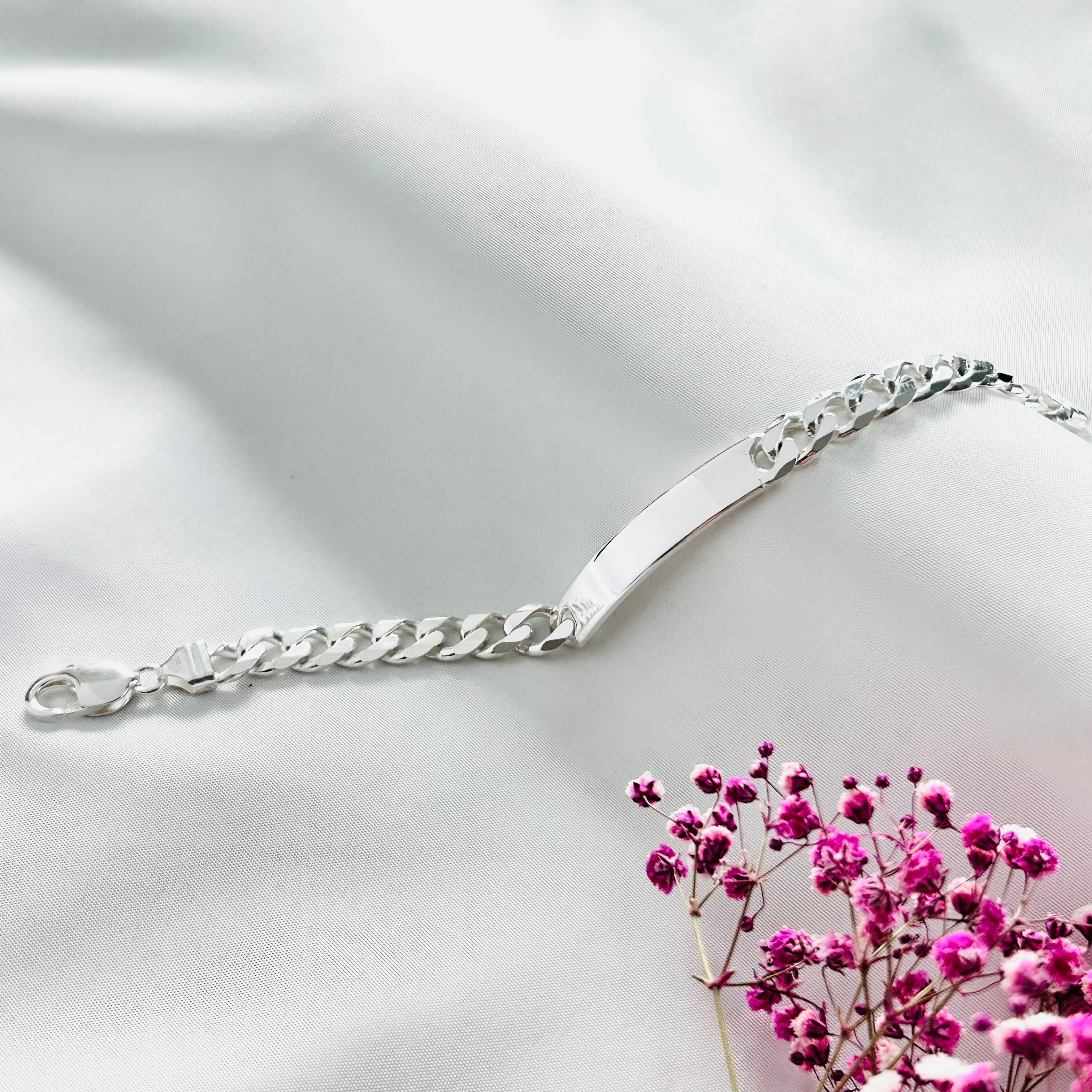 Silver ID bracelet for Men Bracelets - KIA Jewelry Bracelets Toronto