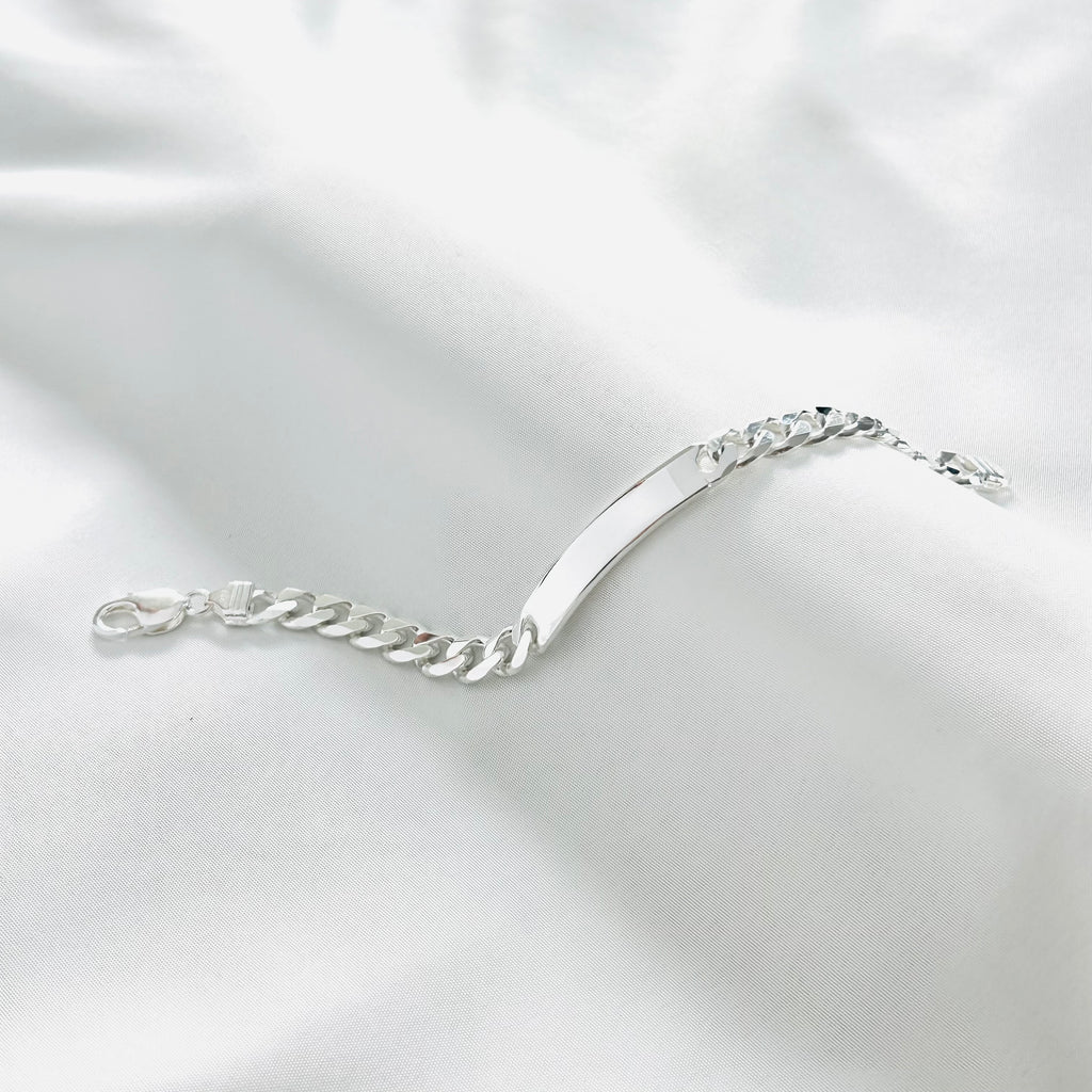 Silver ID bracelet for Men Bracelets