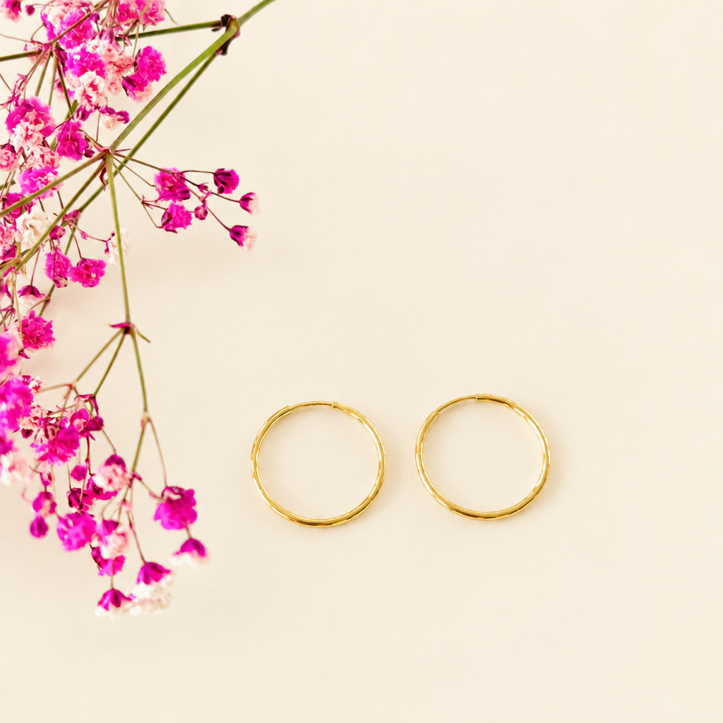 14k Gold Filled Hoop Earrings - Everyday Elegance