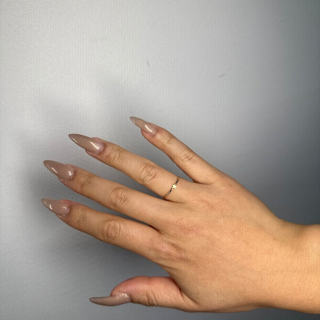 14k Gold Filled Tarnish Resistant Dainty Star Stacking Ring Size 5,6,7,8