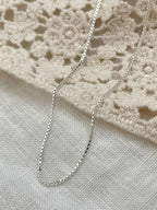 925 Sterling Silver Box Chain Necklace Made in Italy, Silver Chain, Real Silver Chain image6