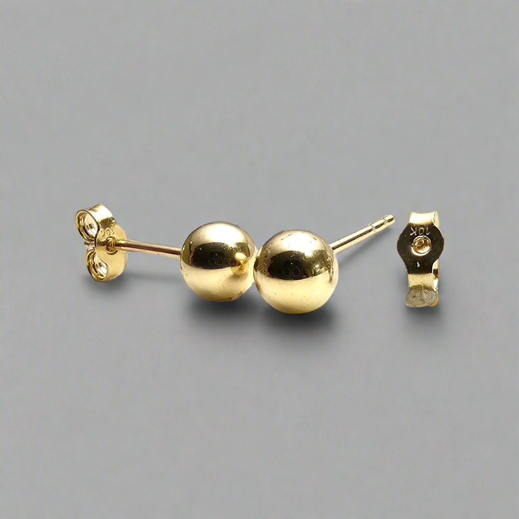 10K Gold Ball Studs