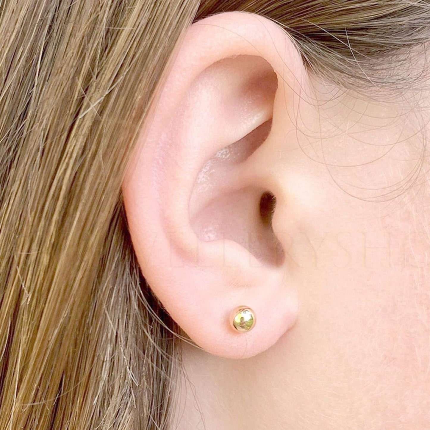 10K Gold Ball Studs