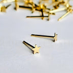 gold filled star studs