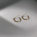3/4 gold hoop earrings