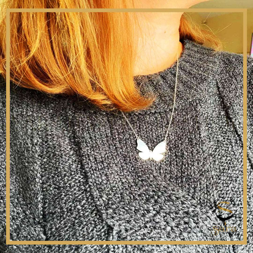 925 Sterling Silver Dainty Butterfly  Necklace| Best choice for Women Teen Girls Jewelry Gifts Birthday