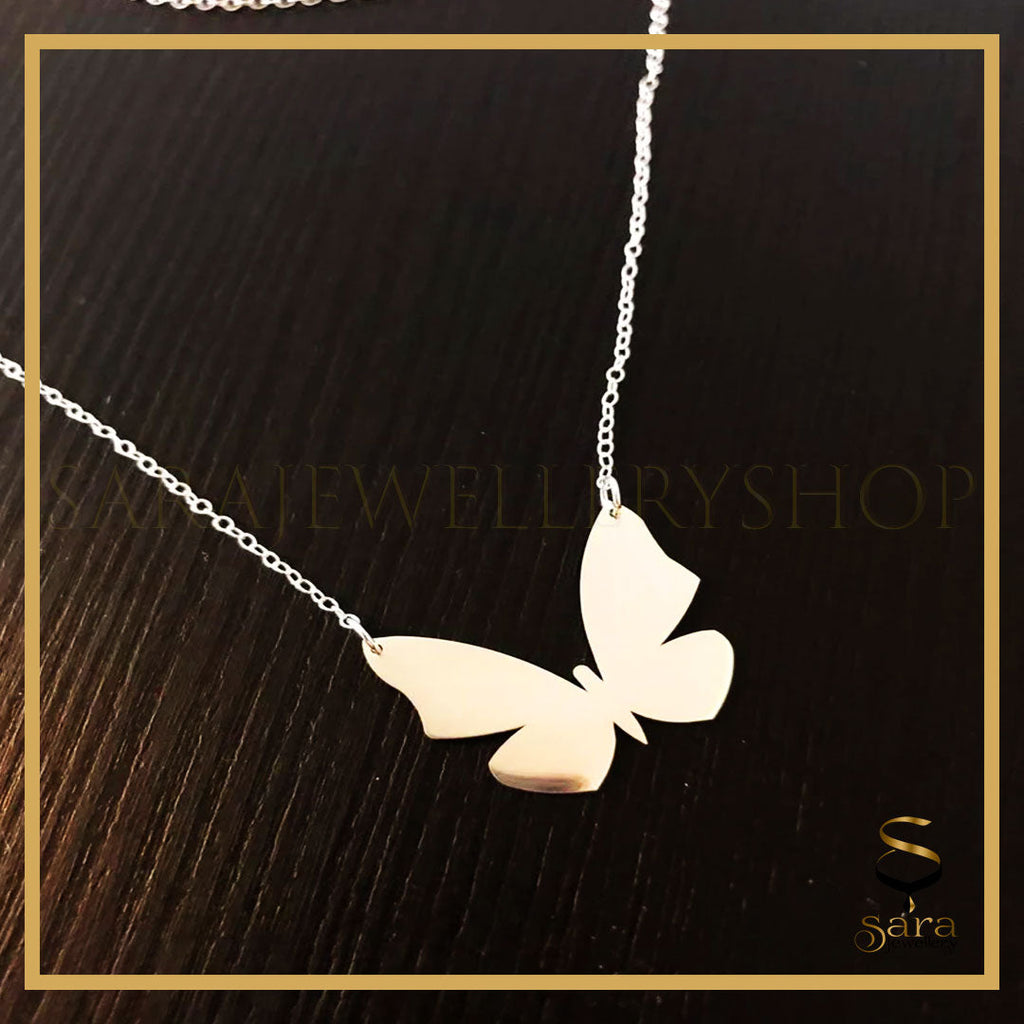 925 Sterling Silver Dainty Butterfly  Necklace| Best choice for Women Teen Girls Jewelry Gifts Birthday