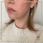 925 Sterling Silver Freshwater Pearl| Drop Earrings Dangling Long Chain Earrings - KIA Jewelry Earrings Toronto