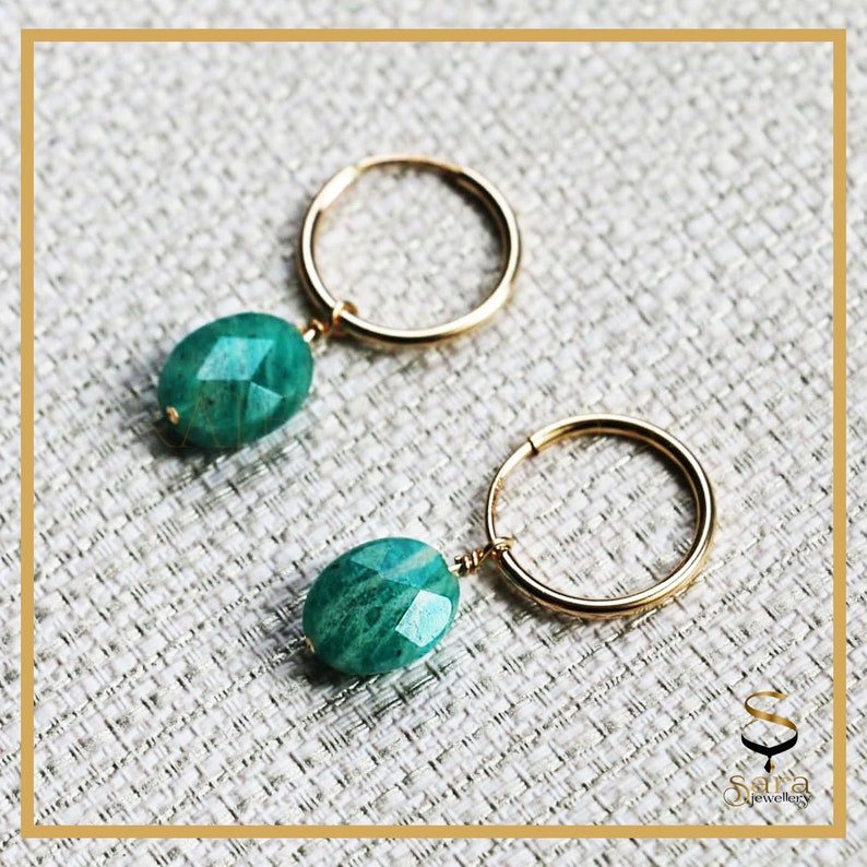 Golden Earrings green jade, Jade Earrings, Jade Drop Earrings