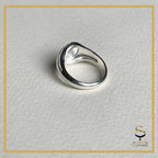 Personalized initial ring| Sterling silver signet ring|  letter ring sjewellery|sara jewellery shop toronto