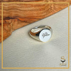 Personalized initial ring| Sterling silver signet ring|  letter ring - KIA Jewelry Rings Toronto