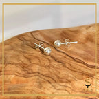 Simple ball stud earrings| Sterling 925 Silver Stud Earrings| Minimalist silver stud post earrings.