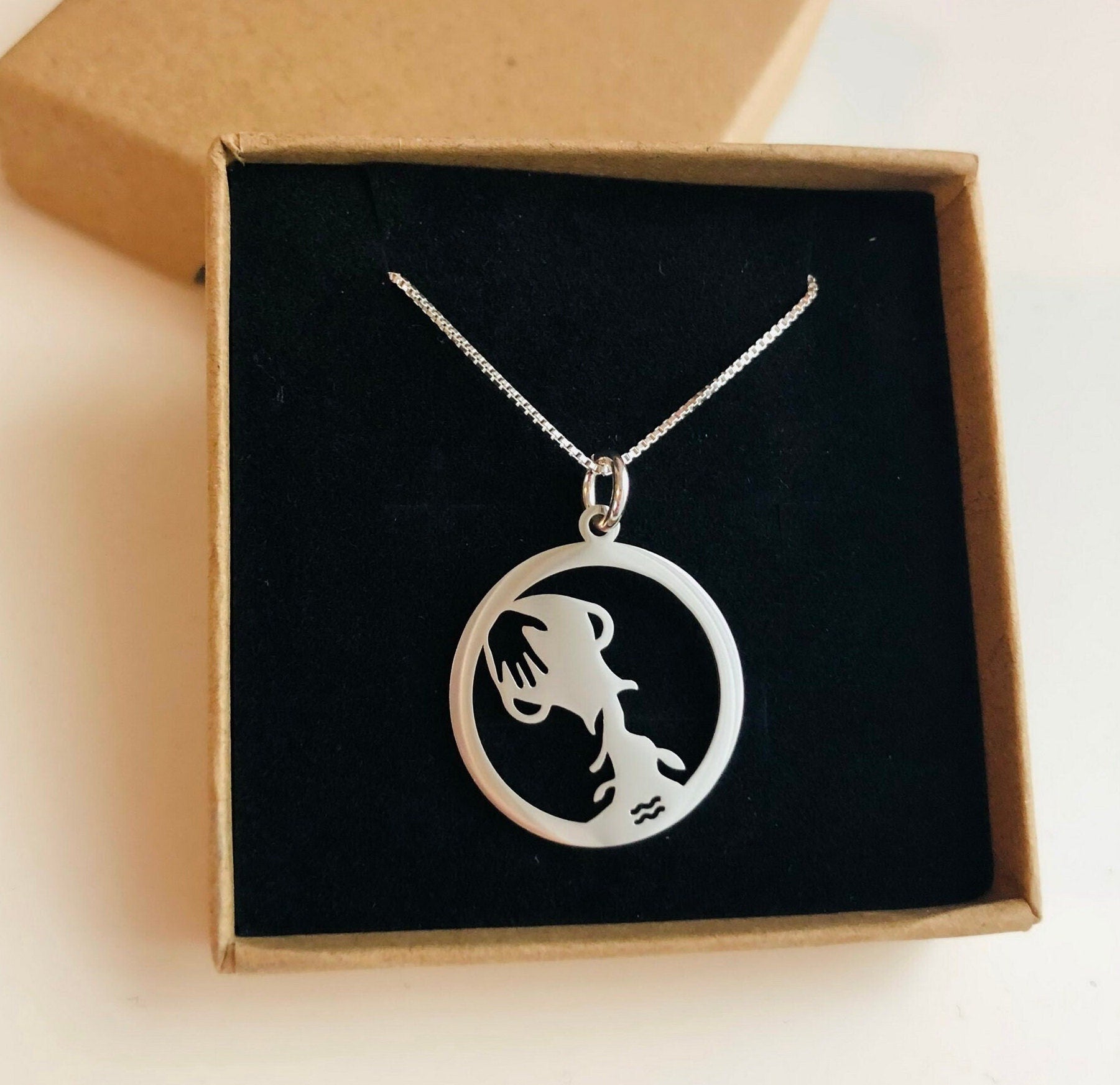 Unique Sterling Silver Zodiac Necklace, Sterling Silver Zodiac Sign Pendant With Sterling Silver Chain, Silver Necklace for Women And Men - KIA Jewelry product_type Toronto