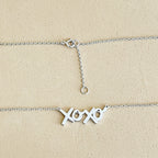 XOXO necklace in silver for women - KIA Jewelry Necklaces Toronto