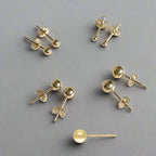 Classic 14K Gold Filled Ball Studs for Men And Women