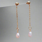 drop gold pearl earrings - KIA Jewelry Earrings Toronto