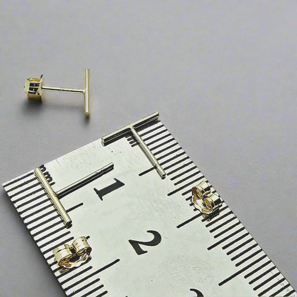 Minimal 14k Gold Filled Bar Stud Earring