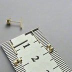 Minimal 14k Gold Filled Bar Stud Earring