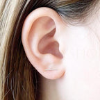 Minimal 14k Gold Filled Bar Stud Earring