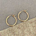 Huggie hoops in 14k gold filled Image 1