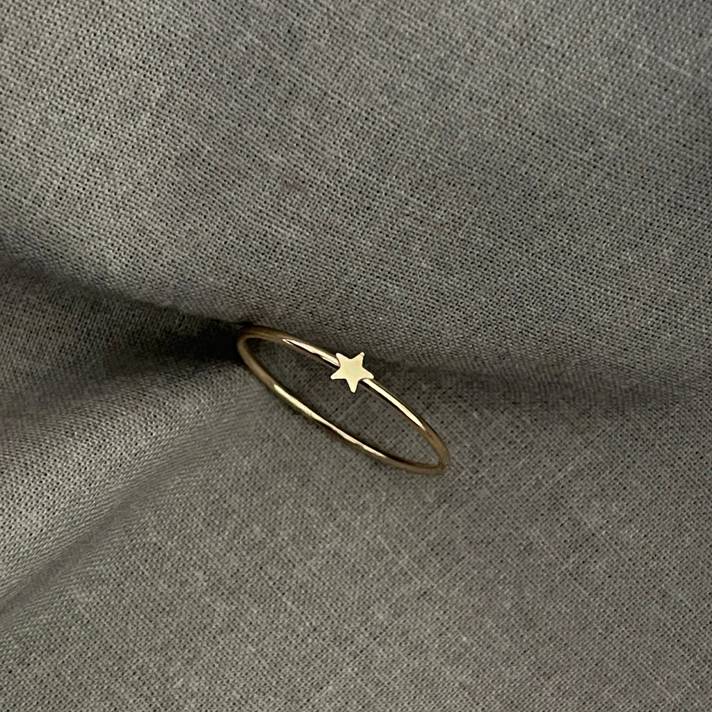 14k Gold Filled Tarnish Resistant Dainty Star Stacking Ring Size 5,6,7,8
