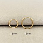 10k Gold Hoop Earrings,10k Solid Real Gold Hypoallergenic