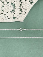 925 Sterling Silver Box Chain Necklace Made in Italy, Silver Chain, Real Silver Chain image1