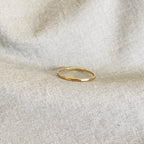 Stackable hammered texture ring in 14k gold filled Image 1